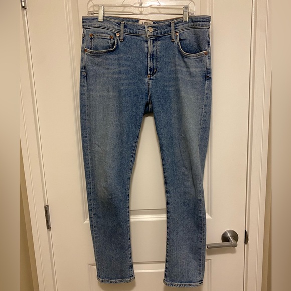 Agolde Toni mid-rise slim jeans in blue 29 - Picture 7 of 12